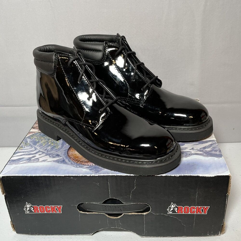 Rocky Men's 6 Inch Professional Dress 500-8 Work Boot Black Size 8M NEW
